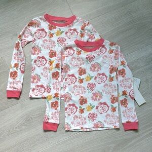 2 Burt’s Bees Kids Girls Long Sleeve Pink Poppy  Shirt size 5